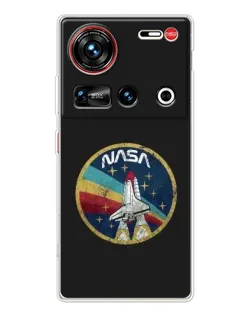 Чехол для ZTE Nubia Z70 Ultra с картинкой «NASA — эмблема миссии» Чехол для ZTE Nubia Z70 Ultra с картинкой «NASA — эмблема миссии»