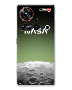 Чехол для ZTE Nubia Z70 Ultra с картинкой «NASA — лунный градиент» Чехол для ZTE Nubia Z70 Ultra с картинкой «NASA — лунный градиент»