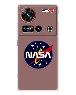 Чехол для ZTE Nubia Z70 Ultra с картинкой «NASA — ретро космос» Чехол для ZTE Nubia Z70 Ultra с картинкой «NASA — ретро космос»