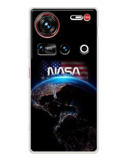 Чехол для ZTE Nubia Z70 Ultra с картинкой «Земля из космоса NASA» Чехол для ZTE Nubia Z70 Ultra с картинкой «Земля из космоса NASA»