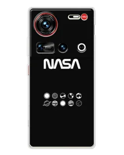 Чехол для ZTE Nubia Z70 Ultra с картинкой «NASA — технический принт» Чехол для ZTE Nubia Z70 Ultra с картинкой «NASA — технический принт»