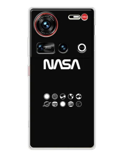 Чехол для ZTE Nubia Z70 Ultra с картинкой «NASA — технический принт» Чехол для ZTE Nubia Z70 Ultra с картинкой «NASA — технический принт»