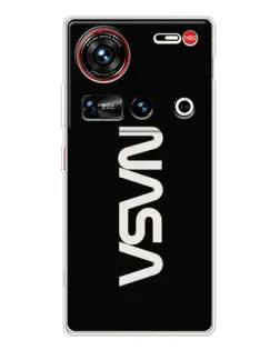 Чехол для ZTE Nubia Z70 Ultra с картинкой «NASA — вертикальный логотип» Чехол для ZTE Nubia Z70 Ultra с картинкой «NASA — вертикальный логотип»