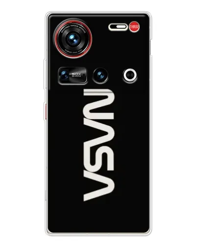 Чехол для ZTE Nubia Z70 Ultra с картинкой «NASA — вертикальный логотип» Чехол для ZTE Nubia Z70 Ultra с картинкой «NASA — вертикальный логотип»