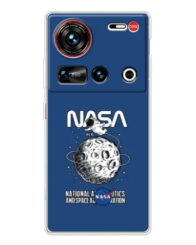 Чехол для ZTE Nubia Z70 Ultra с картинкой «NASA — лунная миссия» Чехол для ZTE Nubia Z70 Ultra с картинкой «NASA — лунная миссия»
