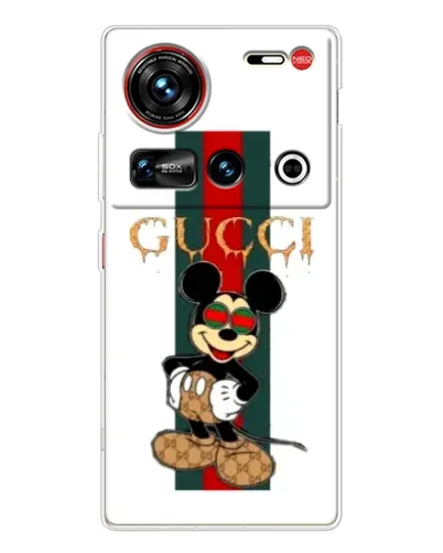 Чехол для ZTE Nubia Z70 Ultra с картинкой «Микки Маус Gucci — полосы» Чехол для ZTE Nubia Z70 Ultra с картинкой «Микки Маус Gucci — полосы»