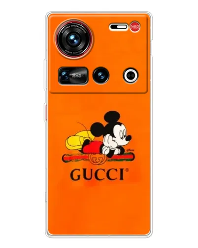 Чехол для ZTE Nubia Z70 Ultra с картинкой «Микки Маус Gucci — оранж» Чехол для ZTE Nubia Z70 Ultra с картинкой «Микки Маус Gucci — оранж»