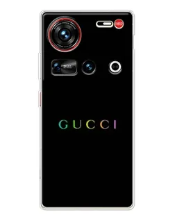 Чехол для ZTE Nubia Z70 Ultra с картинкой «Gucci — неоновый минимализм»