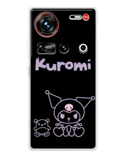 Чехол для ZTE Nubia Z70 Ultra с картинкой «Kuromi — черный минимализм» Чехол для ZTE Nubia Z70 Ultra с картинкой «Kuromi — черный минимализм»