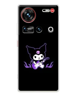 Чехол для ZTE Nubia Z70 Ultra с картинкой «Электрическая Kuromi» Чехол для ZTE Nubia Z70 Ultra с картинкой «Электрическая Kuromi»