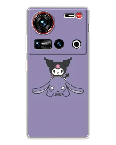 Чехол для ZTE Nubia Z70 Ultra с картинкой «Kuromi на лиловом фоне» Чехол для ZTE Nubia Z70 Ultra с картинкой «Kuromi на лиловом фоне»