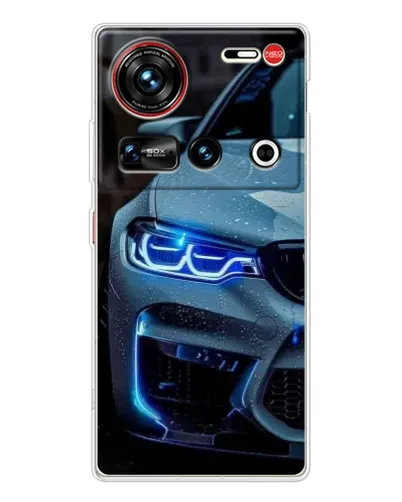 Чехол для ZTE Nubia Z70 Ultra с картинкой «Взгляд BMW с синими фарами» Чехол для ZTE Nubia Z70 Ultra с картинкой «Взгляд BMW с синими фарами»