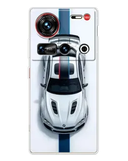 Чехол для ZTE Nubia Z70 Ultra с картинкой «Вид сверху — BMW M»