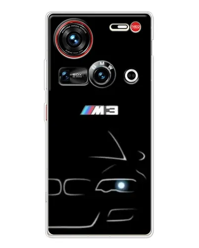 Чехол для ZTE Nubia Z70 Ultra с картинкой «Минималистичный принт BMW M3» Чехол для ZTE Nubia Z70 Ultra с картинкой «Минималистичный принт BMW M3»