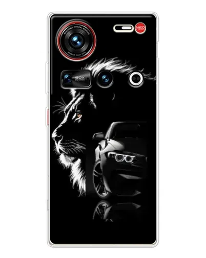 Чехол для ZTE Nubia Z70 Ultra с картинкой «BMW и лев» Чехол для ZTE Nubia Z70 Ultra с картинкой «BMW и лев»