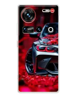 Чехол для ZTE Nubia Z70 Ultra с картинкой «Спортивная BMW и цветы» Чехол для ZTE Nubia Z70 Ultra с картинкой «Спортивная BMW и цветы»