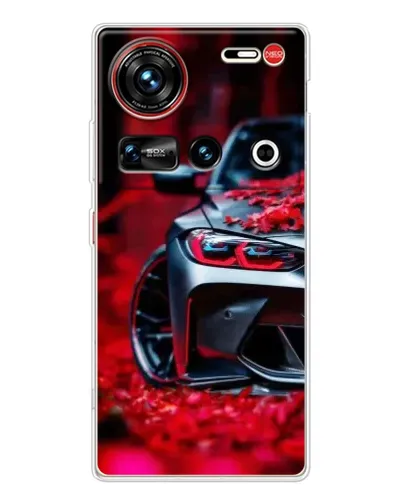 Чехол для ZTE Nubia Z70 Ultra с картинкой «Спортивная BMW и цветы» Чехол для ZTE Nubia Z70 Ultra с картинкой «Спортивная BMW и цветы»