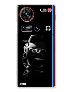 Чехол для ZTE Nubia Z70 Ultra с картинкой «Силуэт BMW в темноте» Чехол для ZTE Nubia Z70 Ultra с картинкой «Силуэт BMW в темноте»