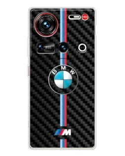 Чехол для ZTE Nubia Z70 Ultra с картинкой «Эмблема BMW и карбон» Чехол для ZTE Nubia Z70 Ultra с картинкой «Эмблема BMW и карбон»
