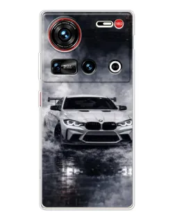 Чехол для ZTE Nubia Z70 Ultra с картинкой «BMW сквозь туман» Чехол для ZTE Nubia Z70 Ultra с картинкой «BMW сквозь туман»