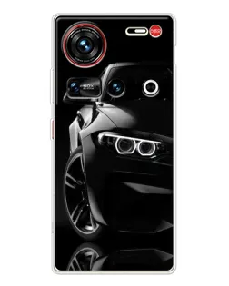 Чехол для ZTE Nubia Z70 Ultra с картинкой «Черная BMW — профиль» Чехол для ZTE Nubia Z70 Ultra с картинкой «Черная BMW — профиль»