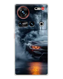 Чехол для ZTE Nubia Z70 Ultra с картинкой «BMW M-Power — абстракция» Чехол для ZTE Nubia Z70 Ultra с картинкой «BMW M-Power — абстракция»