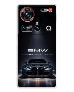 Чехол для ZTE Nubia Z70 Ultra с картинкой «BMW сквозь ночной город» Чехол для ZTE Nubia Z70 Ultra с картинкой «BMW сквозь ночной город»