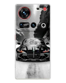 Чехол для ZTE Nubia Z70 Ultra с картинкой «BMW — акварельный дрифт» Чехол для ZTE Nubia Z70 Ultra с картинкой «BMW — акварельный дрифт»