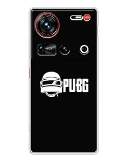 Чехол для ZTE Nubia Z70 Ultra с картинкой «PUBG — классический лого»