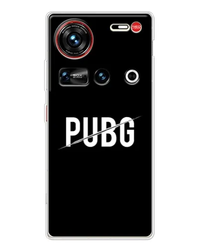 Чехол для ZTE Nubia Z70 Ultra с картинкой «PUBG — белый логотип» Чехол для ZTE Nubia Z70 Ultra с картинкой «PUBG — белый логотип»