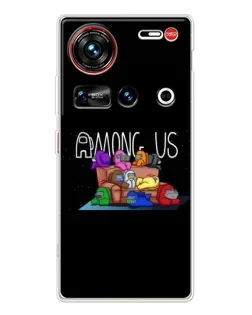 Чехол для ZTE Nubia Z70 Ultra с картинкой «Логотип Among Us» Чехол для ZTE Nubia Z70 Ultra с картинкой «Логотип Among Us»
