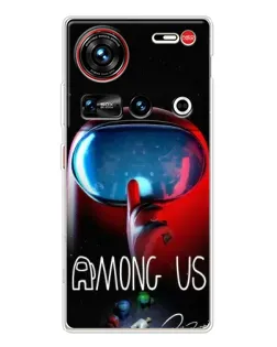 Чехол для ZTE Nubia Z70 Ultra с картинкой «Красный импостер — макро» Чехол для ZTE Nubia Z70 Ultra с картинкой «Красный импостер — макро»
