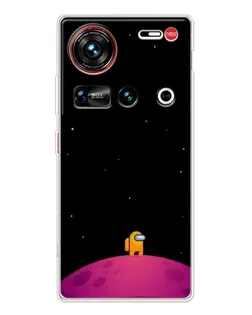 Чехол для ZTE Nubia Z70 Ultra с картинкой «Одинокий герой на планете» Чехол для ZTE Nubia Z70 Ultra с картинкой «Одинокий герой на планете»