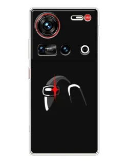 Чехол для ZTE Nubia Z70 Ultra с картинкой «Among Us шлем» Чехол для ZTE Nubia Z70 Ultra с картинкой «Among Us шлем»