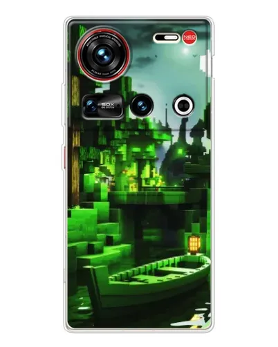 Чехол для ZTE Nubia Z70 Ultra с картинкой «Minecraft лесной пейзаж»