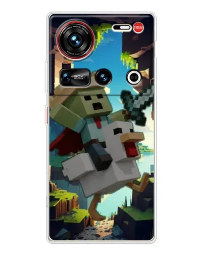 Чехол для ZTE Nubia Z70 Ultra с картинкой «Стив и гусь»