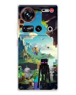 Чехол для ZTE Nubia Z70 Ultra с картинкой «Эндермен в лесу» Чехол для ZTE Nubia Z70 Ultra с картинкой «Эндермен в лесу»
