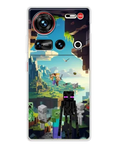 Чехол для ZTE Nubia Z70 Ultra с картинкой «Эндермен в лесу»