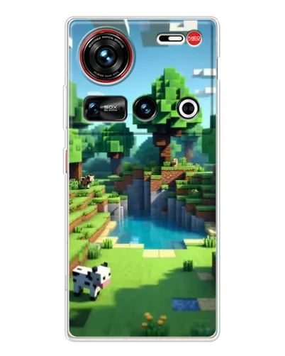 Чехол для ZTE Nubia Z70 Ultra с картинкой «Minecraft летний день»
