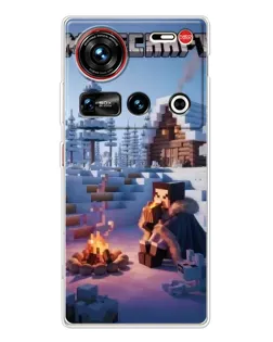 Чехол для ZTE Nubia Z70 Ultra с картинкой «Зимний Minecraft» Чехол для ZTE Nubia Z70 Ultra с картинкой «Зимний Minecraft»