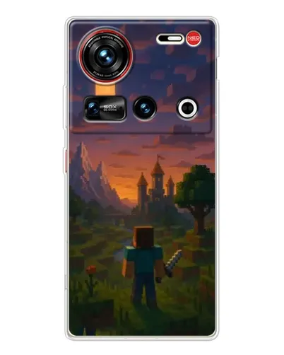 Чехол для ZTE Nubia Z70 Ultra с картинкой «Стив у башни»