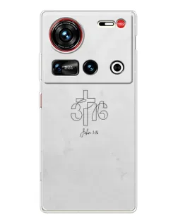 Чехол для ZTE Nubia Z70 Ultra с картинкой «Иоанна 3:16 Крест» Чехол для ZTE Nubia Z70 Ultra с картинкой «Иоанна 3:16 Крест»