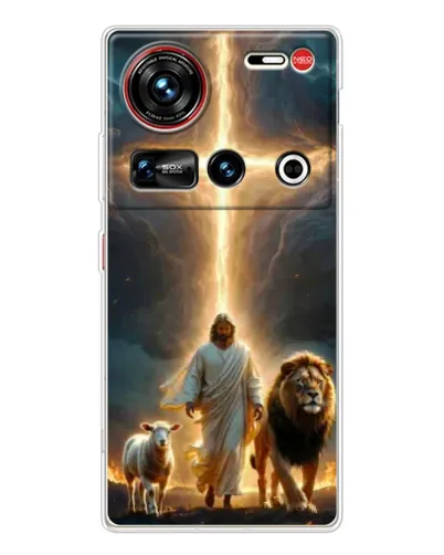Чехол для ZTE Nubia Z70 Ultra с картинкой «Лев Иуды и Свет»