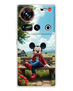 Чехол для ZTE Nubia Z70 Ultra с картинкой «Микки на скамейке»