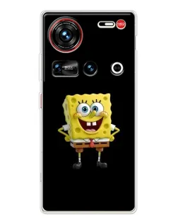 Чехол для ZTE Nubia Z70 Ultra с картинкой «Классический Губка Боб»