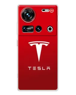 Чехол для ZTE Nubia Z70 Ultra с картинкой «Tesla Red Classic»