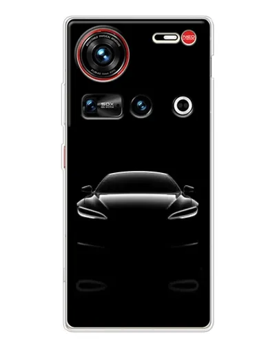 Чехол для ZTE Nubia Z70 Ultra с картинкой «Силуэт Tesla Night»