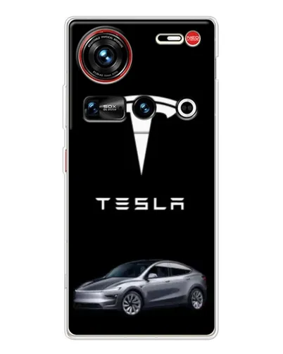 Чехол для ZTE Nubia Z70 Ultra с картинкой «Tesla Model Y»