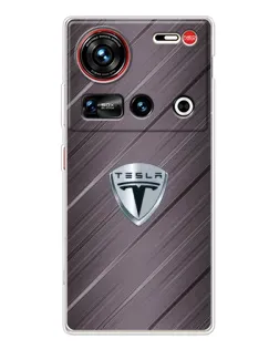 Чехол для ZTE Nubia Z70 Ultra с картинкой «Металлическая текстура Tesla» Чехол для ZTE Nubia Z70 Ultra с картинкой «Металлическая текстура Tesla»