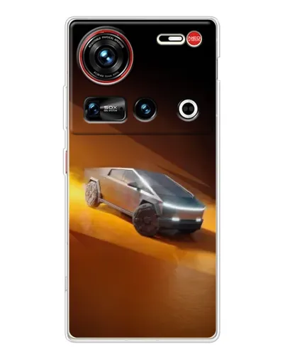 Чехол для ZTE Nubia Z70 Ultra с картинкой «Cybertruck в пустыне»